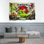 تابلو پوستر دفرمه کتونی آدیداس