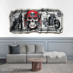 اسکناس دفرمه دلار موتورسیکلت 4