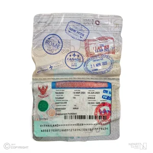 تابلو دفرمه صفحات پاسپورت