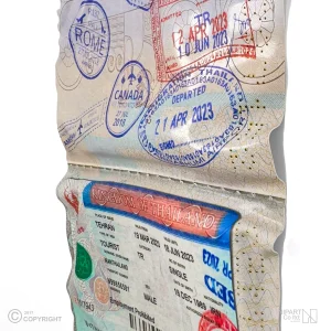 تابلو دفرمه صفحات پاسپورت